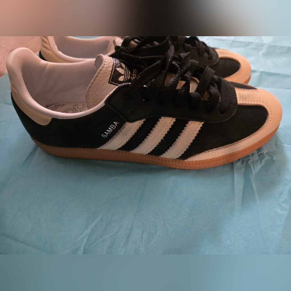 Adidas Black and White Samba Sneakers